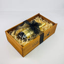 Hennessy Cognac gift set inside wooden box