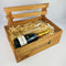 Champagne gift box with Bollinger and wine flutes.