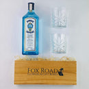 Bombay Sapphire Dry Gin Gift set with Glass Tumblers