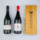 two bottles of Central Otago pinot noir wine gift set