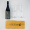 Nikau Point Reserve Syrah wine gift box with glasses