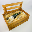 Glenfiddich whisky with glasses inside gift box