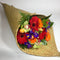 Bright coloured flowers in a Porirua flax wrap
