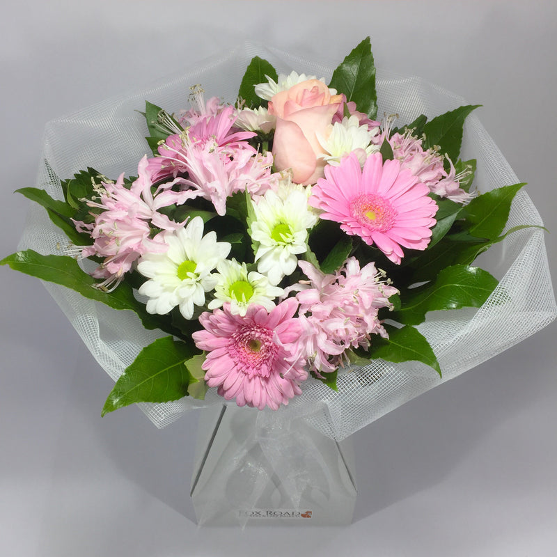 Roses, gerberas and pink flowers in Lower Hutt Florist