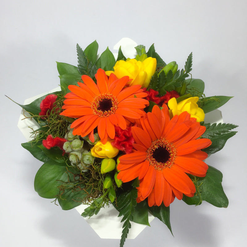 Birthday flowers including gerberas