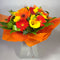 Red, Orange and Yellow Callas Gerberas Flowers in water box