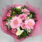 Gerberas, roses, fresias, sweet william, alstroemeria and Wellington flowers