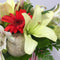 Close up of gerbera, lily, alstroemeria in Porirua