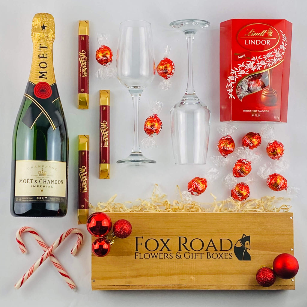 Gift Box Rd Bubbles and Baubles Christmas Gift Box - Fox Road – Fox Road Flowers ...
