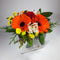 Birthday flowers in a box with gerberas