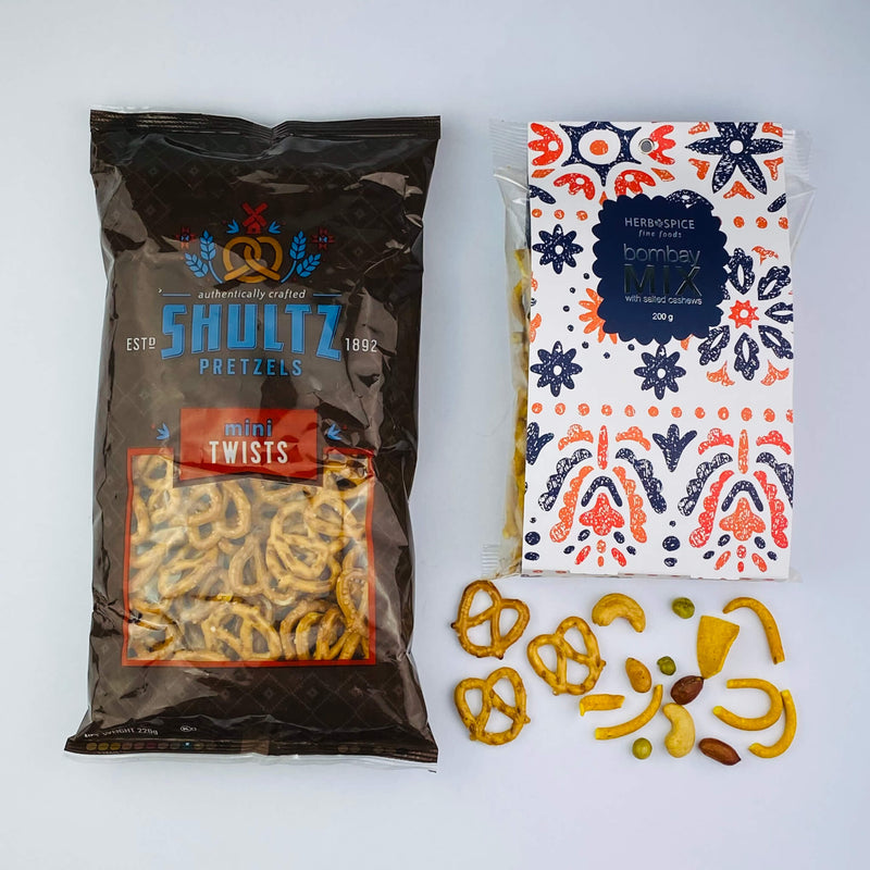 Gift box add on - Pretzels and bombay mix